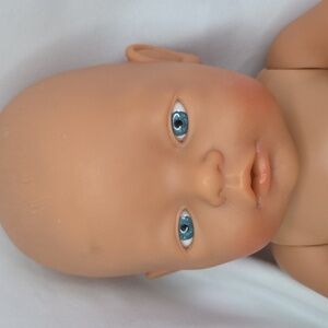 Baby Born Doll Zapf Creations 1990s Vintage Collector Deep Blue Eyes Vinyl
